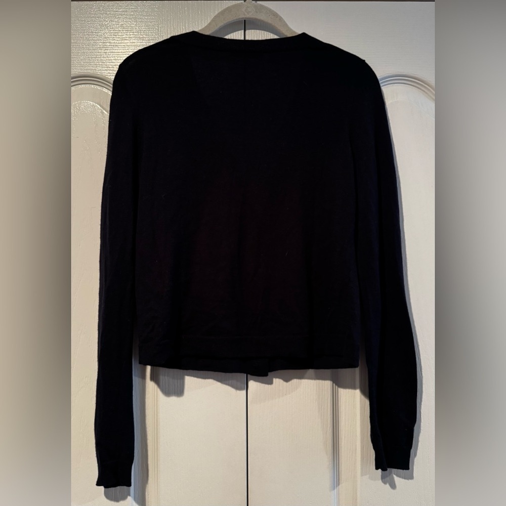 Vince Dark Navy Button-Up Cardigan - Size S - Picture 2 of 4